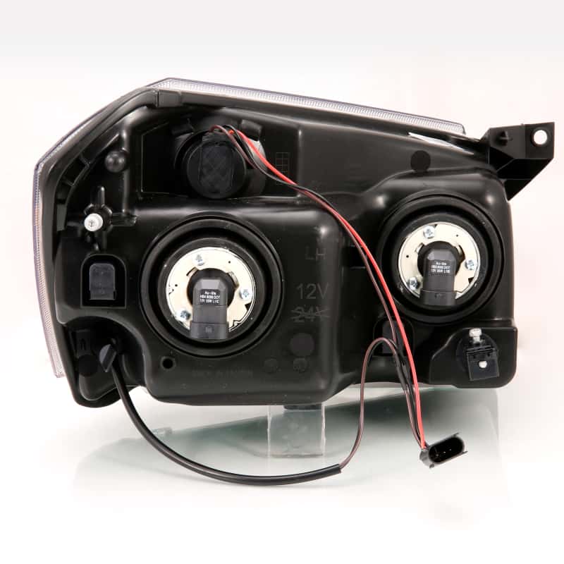 ANZO — ANZO 2005-2007 Dodge Magnum Crystal Headlight  Black Amber
Head Light Set - view 3