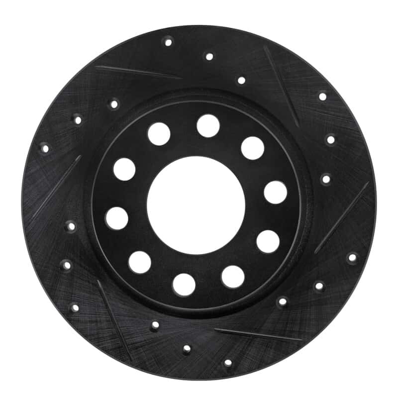 R1 Concepts — R1 00-08 Audi A4 (USA/Canada) Rear Right Drilled & Slotted Black Brake Rotor
R1 Brake Rotor Drill - view 1