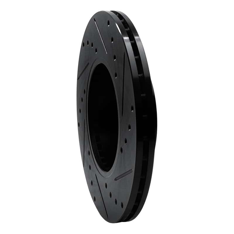 R1 Concepts — R1 89-99 Infiniti I30 Front Left Drilled & Slotted Black Brake Rotor
R1 Brake Rotor Drill - view 4