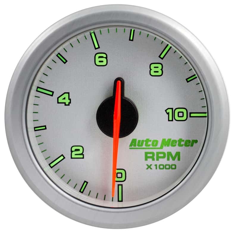 AutoMeter — Autometer Airdrive 2-1/6in Tachometer Gauge 0-10K RMP - Silver
GA 2" 10KRPM ARDRV S - view 10