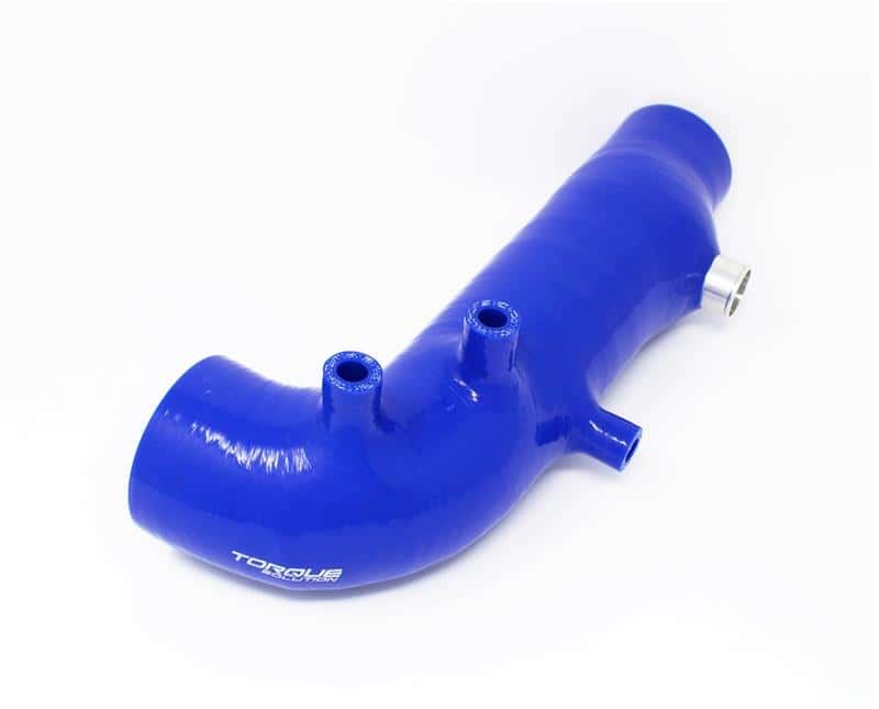 Torque Solution — Torque Solution Turbo Inlet Hose Black: 02-07 Subaru WRX/04-18 STI/05-09 Legacy GT/04-13 FTX - Blue - view 3