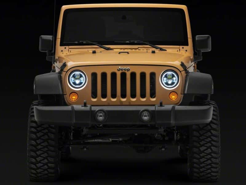 Raxiom — Raxiom 07-18 Jeep Wrangler JK Axial 7-In LED Headlights w/ DRL Turn Signals- Blk Housing (Clear)
Headlights - view 12