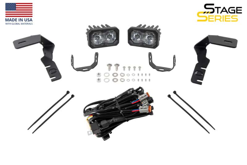 Diode Dynamics — Diode Dynamics 19-21 Ford Ranger Stage Series 2in LED Ditch Light Kit - Pro White Combo - view 8
