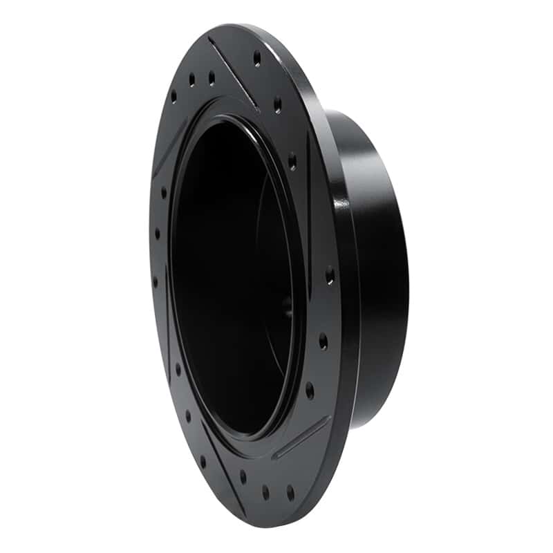 R1 Concepts — R1 12-23 Subaru Crosstrek Rear Left Drilled & Slotted Black Brake Rotor
R1 Brake Rotor Drill - view 4