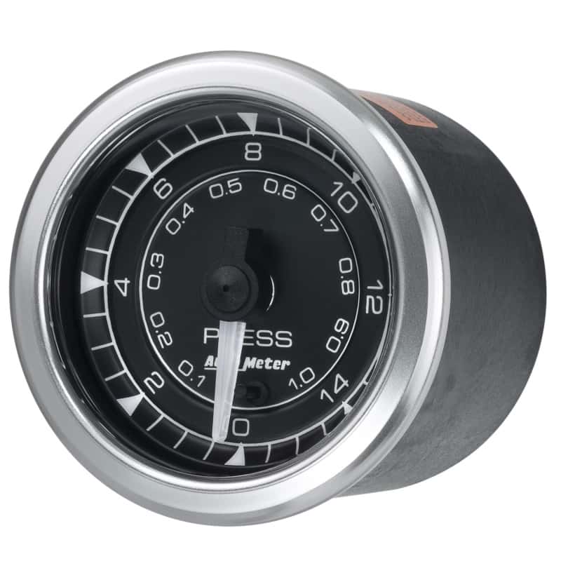 AutoMeter — Autometer Chrono 2-1/16in 15PSI Pressure Gauge
GA 2" PRS 15PSI S CH - view 4