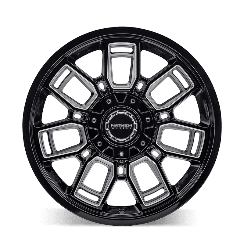 Mayhem — Mayhem 8118 Ordinance 20x9 / 5x127/139.7 BP / 87.1mm Hub Gloss Black Wheel w/ Milled Spokes
MAYHEM 8118 - view 4