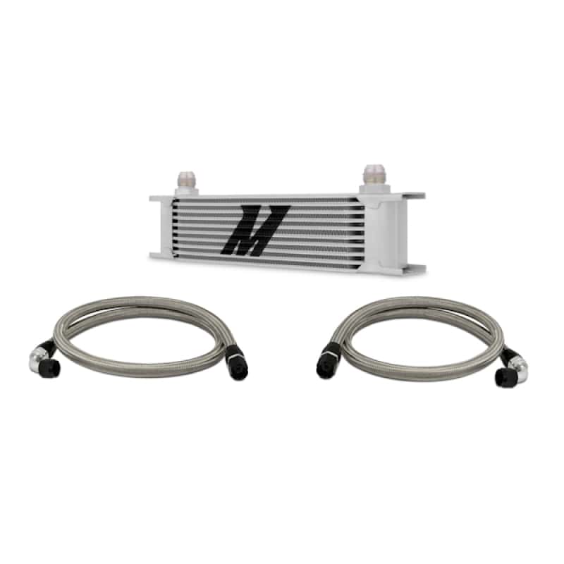 Mishimoto — Mishimoto Universal 10 Row Oil Cooler Kit (Metal Braided Lines) - view 7