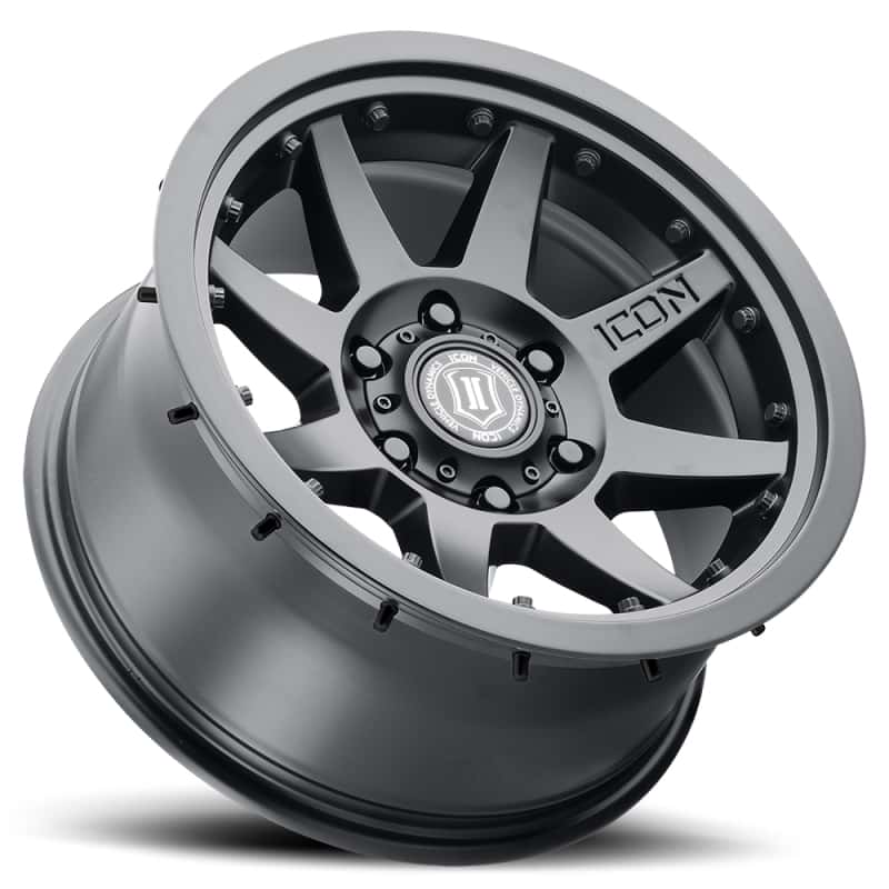 ICON — ICON Rebound Pro 17x8.5 6x5.5 25mm Offset 5.75in BS 95.1mm Bore Satin Black Wheel
REBOUND PRO WHEEL - view 6