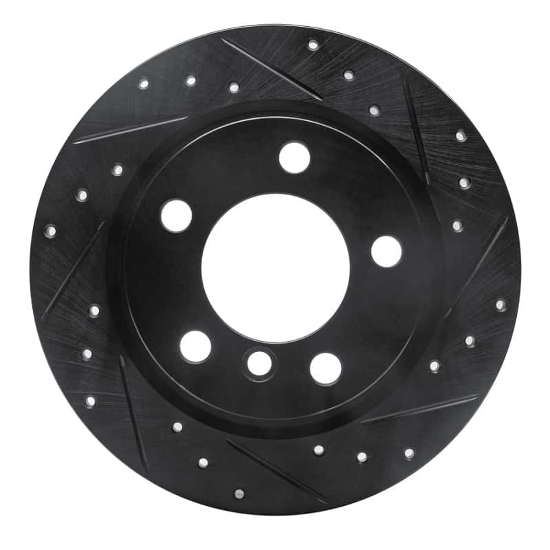 R1 Concepts — R1 11-16 Mini Cooper Countryman Rear Right Drilled & Slotted Black Brake Rotor
R1 Brake Rotor Drill - view 1