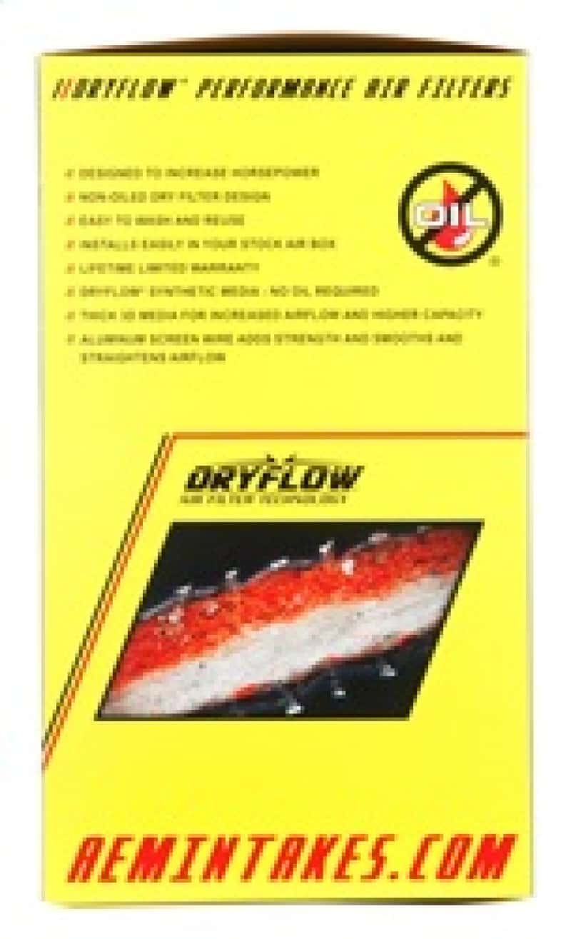 AEM Induction — AEM Dryflow Air Filter - Round Tapered 6in Base OD x 5in Top OD x 5.5in H x 2.5in Flange ID
Universal Race Dry F
Clamp-on Filter - view 15