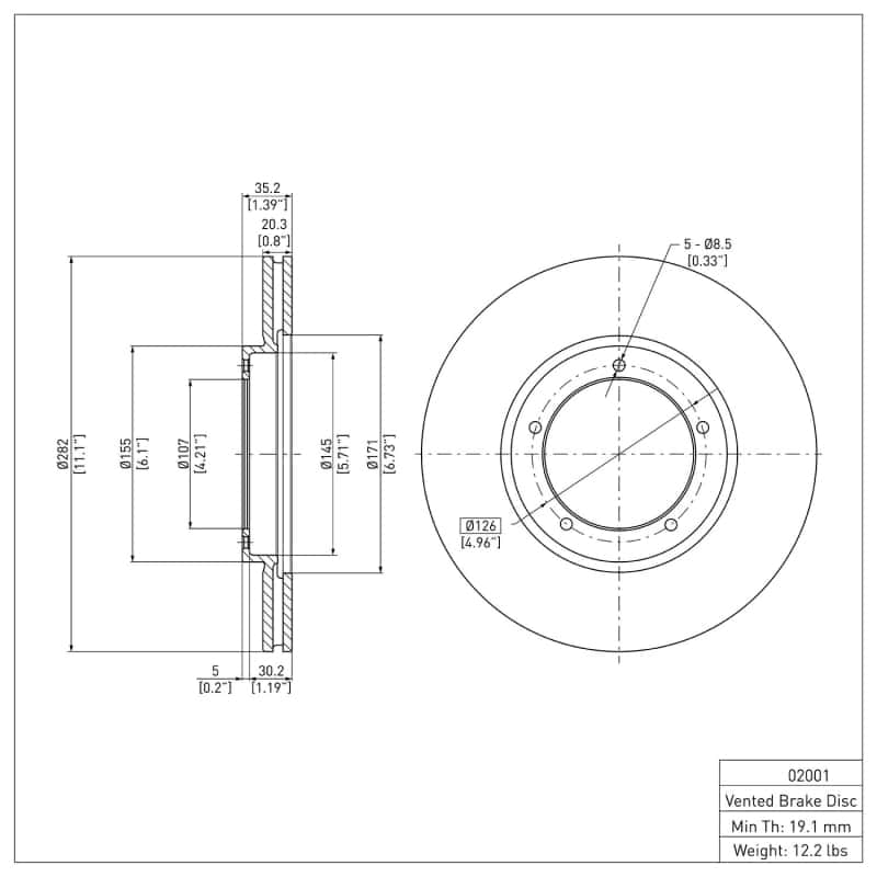 DFC — DFC 67-88 Porsche 914 Front GeoSPEC Coated Rotor
DFC Brake Rotor - view 2