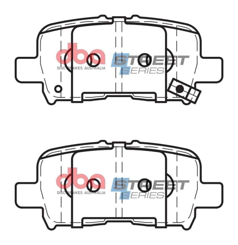 DBA — DBA 01-06 Acura MDX Street Series Rear Brake Pads
Brake Pad - view 2