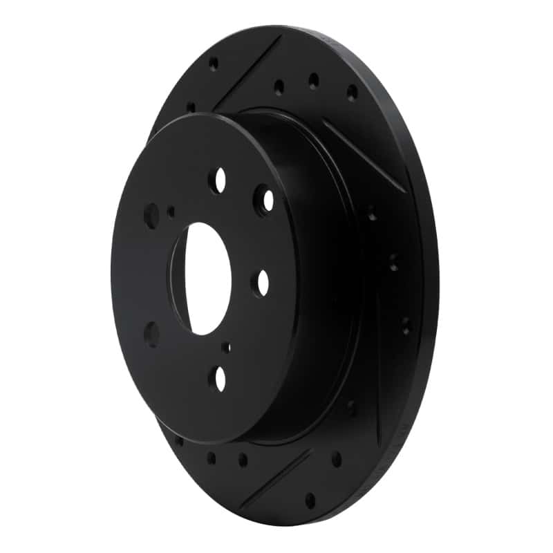 R1 Concepts — R1 06-18 Lexus HS250H Rear Left Drilled & Slotted Black Brake Rotor
R1 Brake Rotor Drill - view 2