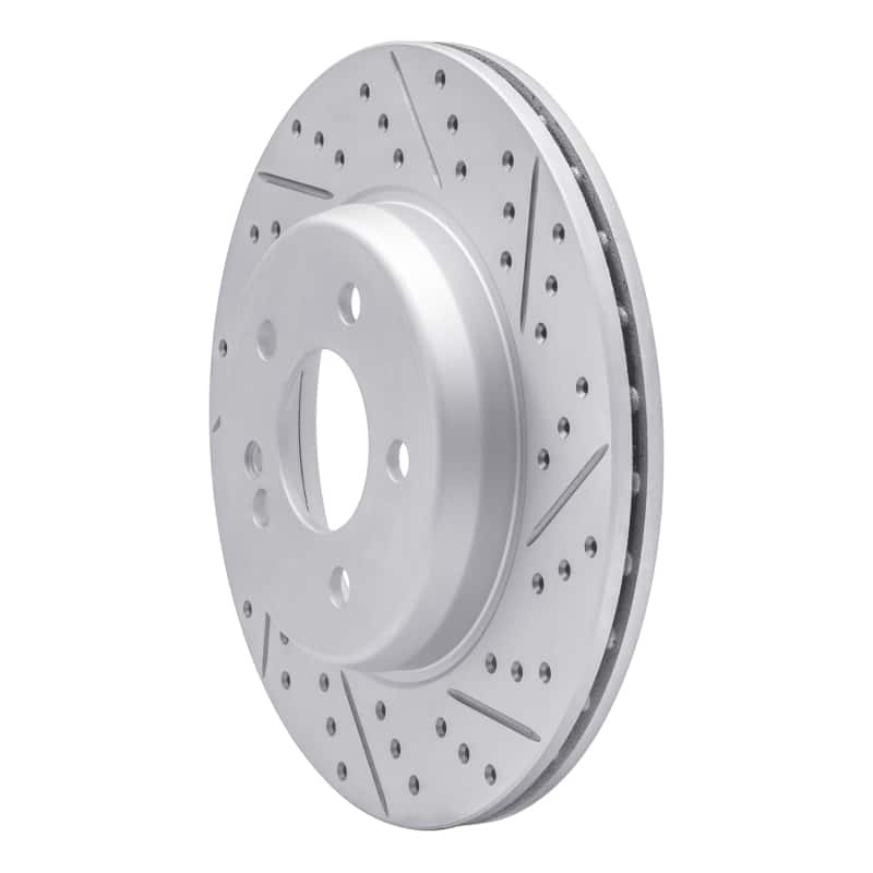 R1 Concepts — R1 15-23 Mercedes-Benz E350 Rear Right Drilled & Slotted Geo-Carbon Rotor - view 2