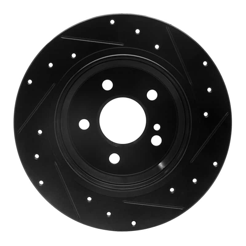 R1 Concepts — R1 03-16 Mercedes-Benz E280 (Canada) Rear Left Drilled & Slotted Black Brake Rotor
R1 Brake Rotor Drill - view 5