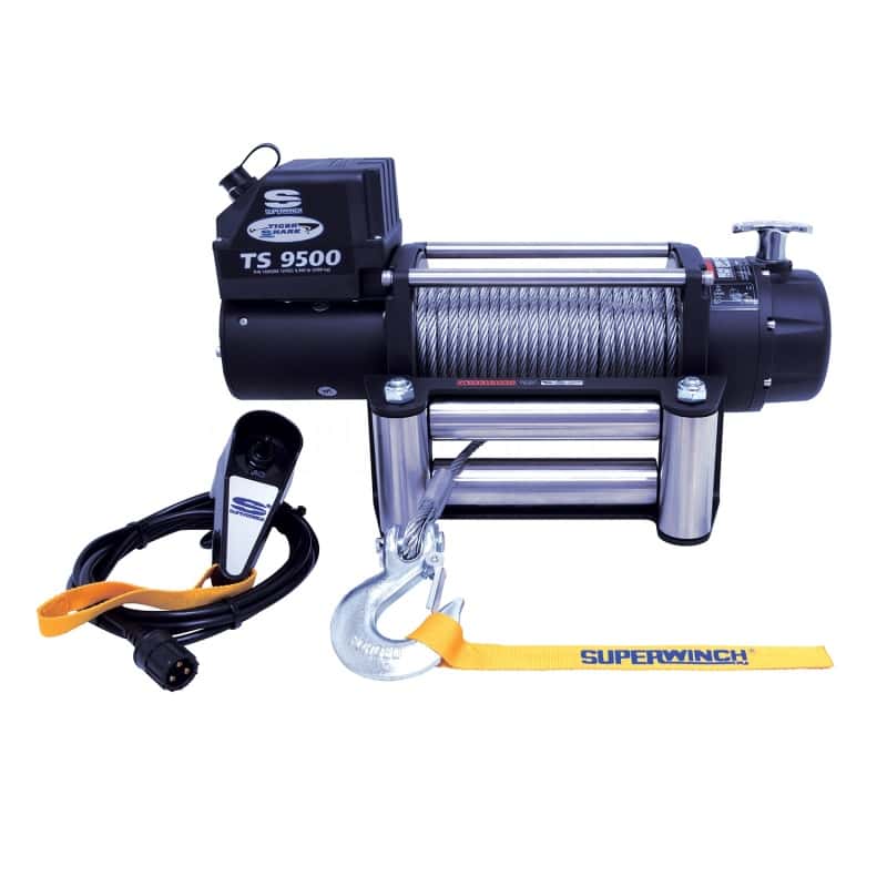 Superwinch — Superwinch 9500 LBS 12V DC 11/32in x 95ft Steel Rope Tiger Shark 9500 Winch
Winch - view 4