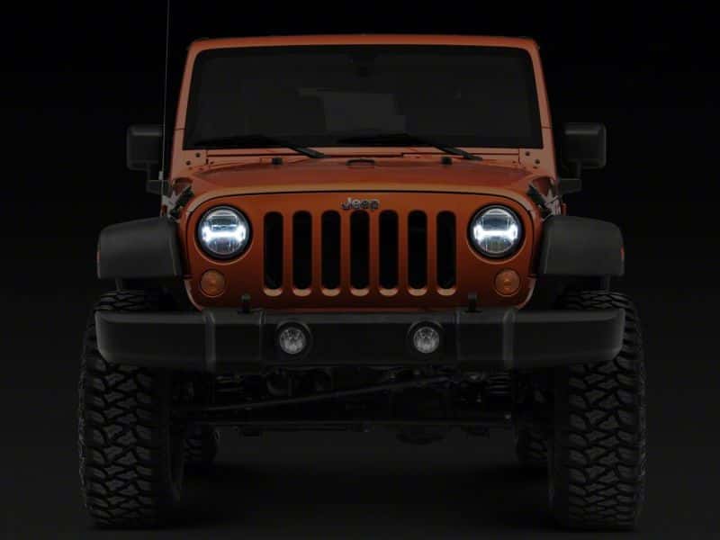 Raxiom — Raxiom07-18 Jeep Wrangler JK LED Halo Projector Headlights- Chrome Housing (Clear Lens)
Headlights - view 13