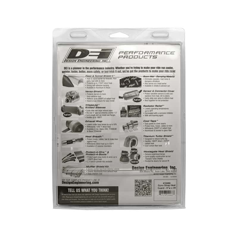 DEI — DEI Dyno Strap Heat Guard 5in w x 3ft - Aluminized
TieDownStrapSleeve - view 3