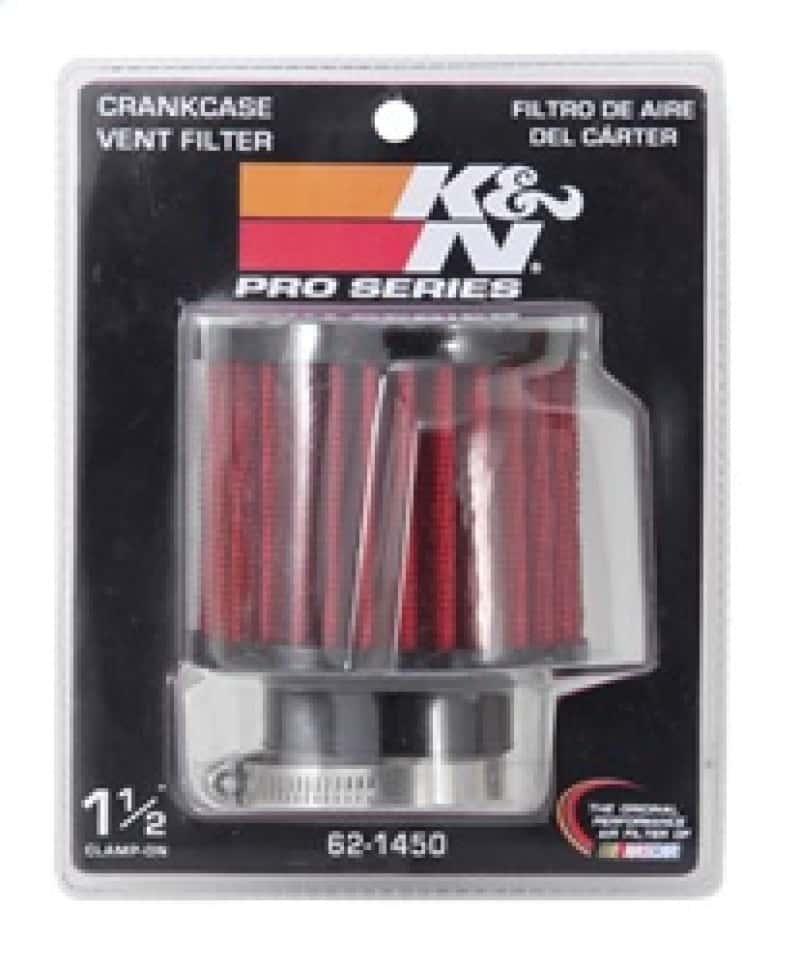K&N Engineering — K&N 1.5in Flange ID x 3in OD x 2.5in H Rubber Base Crankcase Vent Filter
Vent Air Filter/Brea
Vent Air Filter - view 11