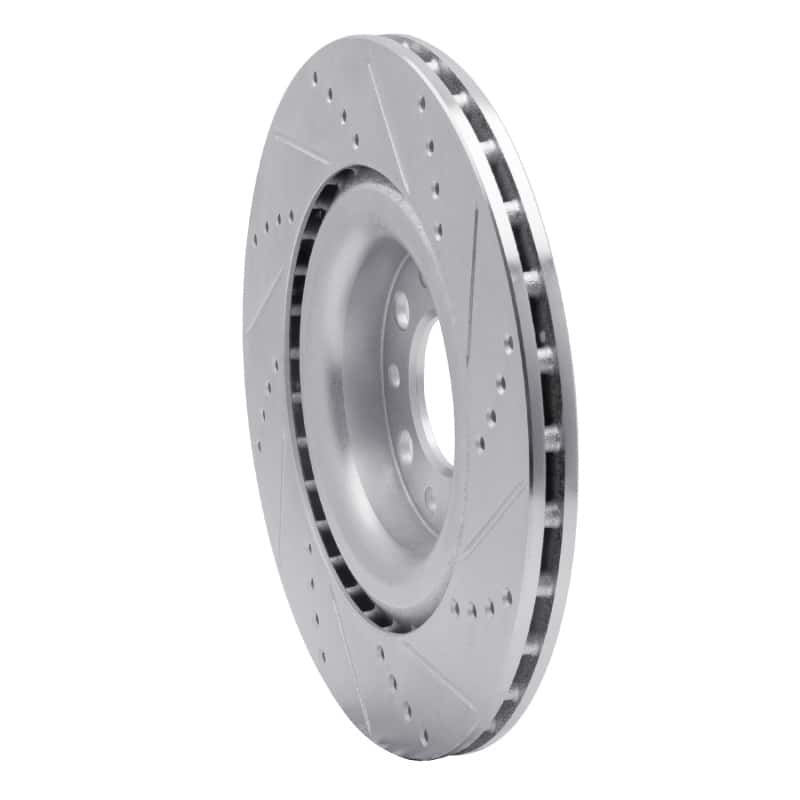 R1 Concepts — R1 2017-2025 Alfa Romeo Stelvio Rear Left Drilled & Slotted Silver Brake Rotor
R1 Brake Rotor Drill - view 4