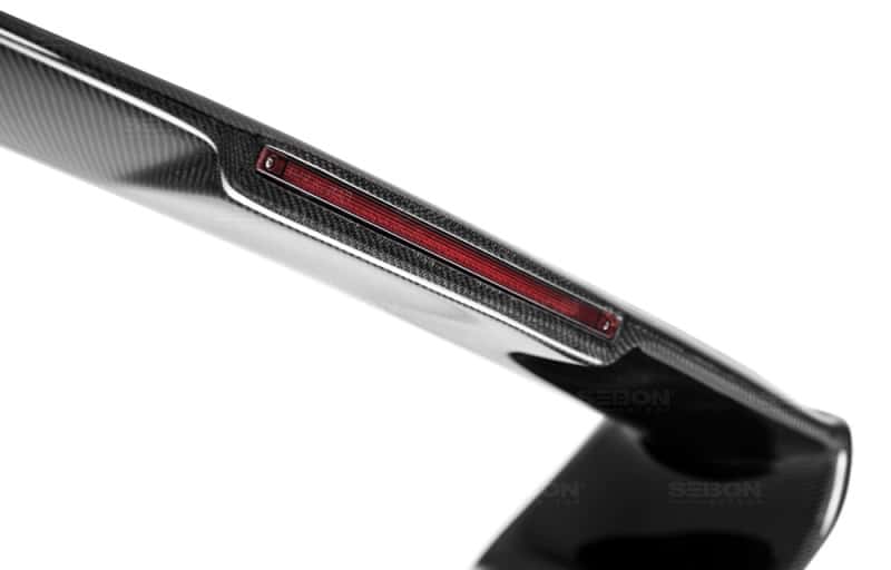 Seibon — Seibon 98-01 Subaru Impreza RB Style Carbon Fiber Rear Spoiler - view 6