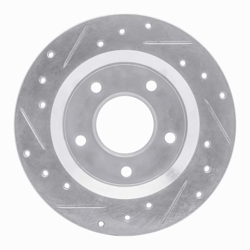 R1 Concepts — R1 84-88 Pontiac 6000 Rear Right Drilled & Slotted Silver Brake Rotor
R1 Brake Rotor Drill - view 5