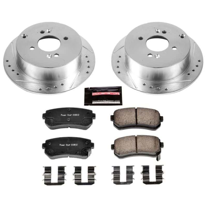 PowerStop — Power Stop 06-07 Hyundai Accent Rear Z23 Evolution Sport Brake Kit - view 1