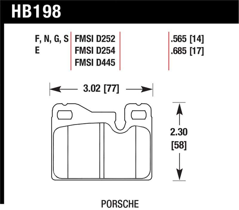 Hawk Performance — Hawk 77-88 Porsche 924 / 78-85 & 92-95 928 / 83-91 944 Blue 9012 Race Rear Brake Pads
Disc Brake Pad - view 1
