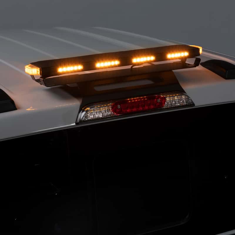 Putco — Putco 24In Universal 24In Tri Color Hornet Light (Amber/Blue/White) - LED Stealth Rooftop Strobe Bar - view 4