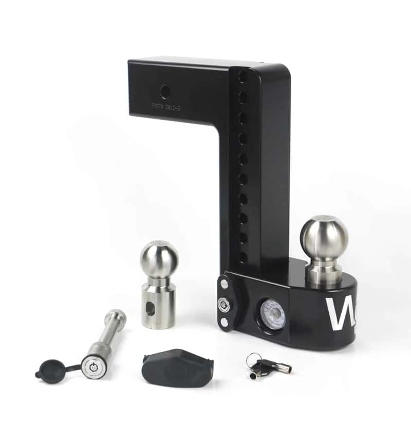 Weigh Safe — Weigh Safe 10in Drop Hitch w/Built-in Scale & 3in Shank (8K/21K GTWR) w/WS05 - Black Cerakote - view 1
