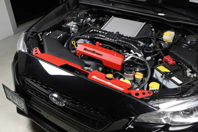 GrimmSpeed — GrimmSpeed 15+ Subaru WRX/STI Radiator Shroud  - Red - view 5