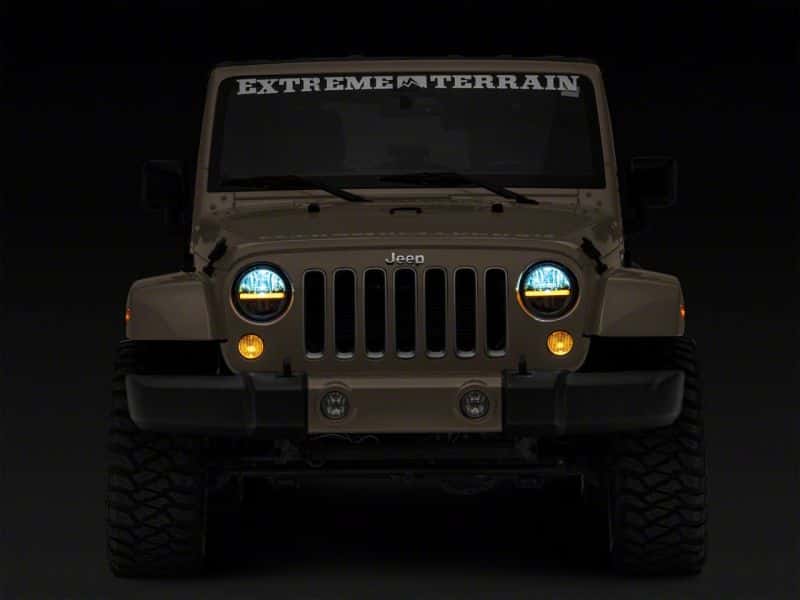Raxiom — Raxiom 97-18 Jeep Wrangler TJ & JK Axial 7-In LED Headlights w/ DRL - Blk Housing (Clear Lens)
Headlights - view 7