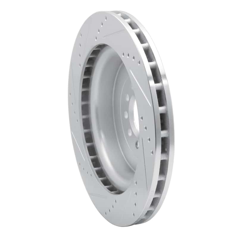 R1 Concepts — R1 03-05 Jaguar XJR Front Right Drilled & Slotted Silver Brake Rotor
R1 Brake Rotor Drill - view 4