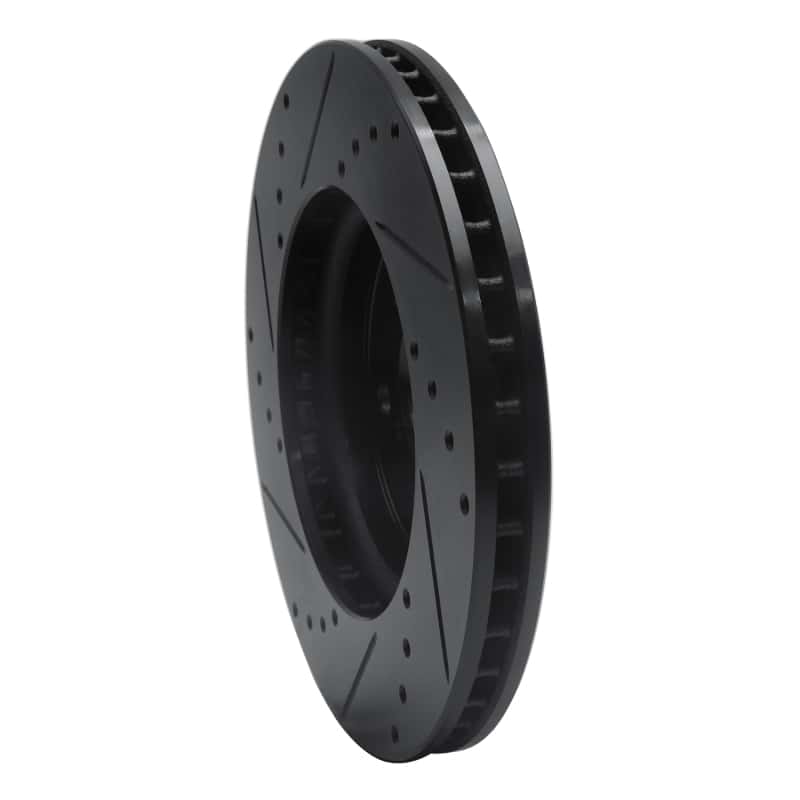 R1 Concepts — R1 05-10 Honda Odyssey Front Right Drilled & Slotted Black Brake Rotor
R1 Brake Rotor Drill - view 4