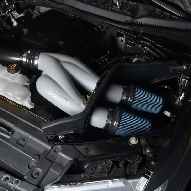 Injen — Injen 15-25 Ford F150 / 18-24 Ford Expedition Cement Grey Power-Flow Air Intake System
Short Ram Intake - view 4