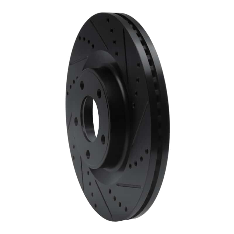 R1 Concepts — R1 07-15 Ford Edge Front Right Drilled & Slotted Black Brake Rotor
R1 Brake Rotor Drill - view 2