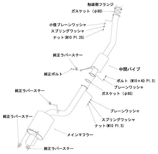 HKS — HKS SUPER TURBO MUFFLER BNR32 RB26DETT - view 4