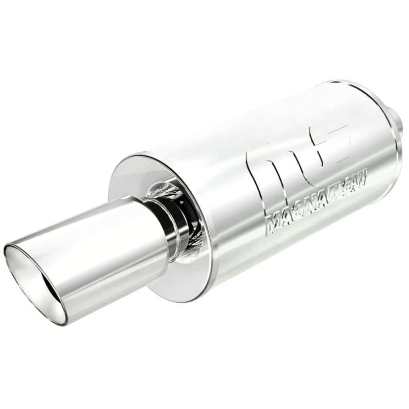 Magnaflow — MagnaFlow Muffler W/Tip Mag SS 14X7X7 2.25/4.
Straight Through - view 1