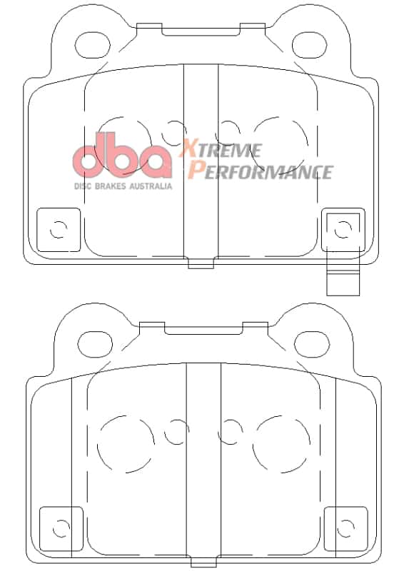 DBA — DBA 08-14 Mitsubishi EVO XP650 Rear Brake Pads
Brake Pad - view 2
