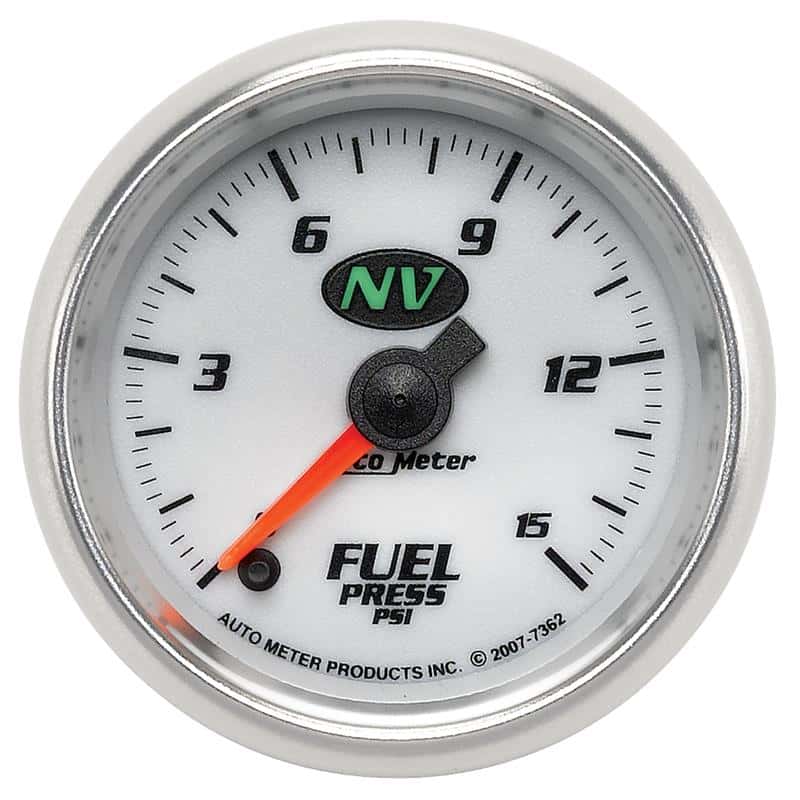 AutoMeter — AutoMeter Gauge Fuel Pressure 2-1/16in. 15PSI Digital Stepper Motor NV
2-1/16" FUEL PRESS, - view 2