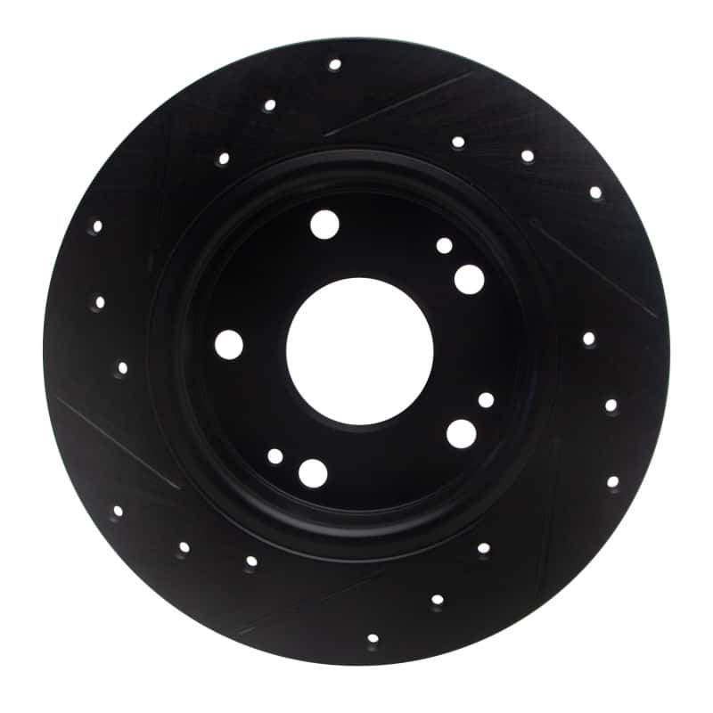 R1 Concepts — R1 2016-2025 Honda Civic Hatchback Rear Right Drilled & Slotted Black Brake Rotor
R1 Brake Rotor Drill - view 5