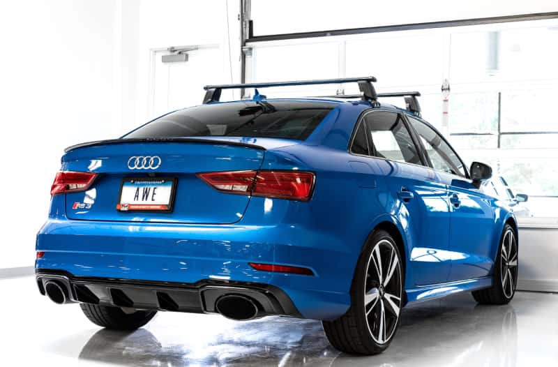 AWE Tuning — AWE Tuning 17-19 Audi RS3 8V Track Edition Exhaust - Diamond Black Tips RS-Style Tips
Track Exhaust - view 3