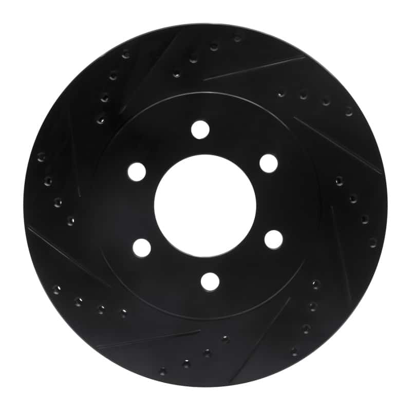 R1 Concepts — R1 02-06 Ford Expedition Front Left Drilled & Slotted Black Brake Rotor
R1 Brake Rotor Drill - view 1