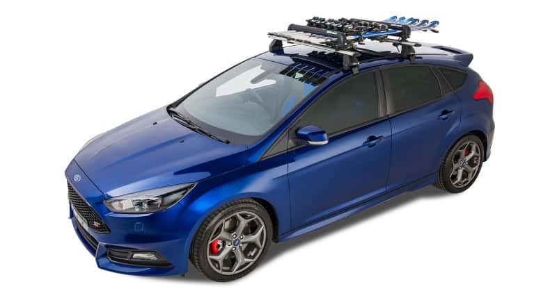 Rhino-Rack — Rhino-Rack Universal Ski/Snowboard Carrier - Fits 6 Pairs of Skis or 4 Snowboards - Black - view 4