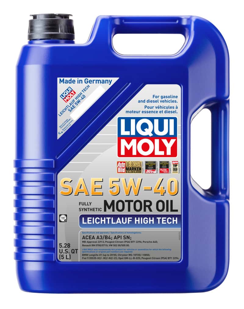 LIQUI MOLY — LIQUI MOLY 5L Leichtlauf (Low Friction) High Tech Motor Oil SAE 5W40 - view 1