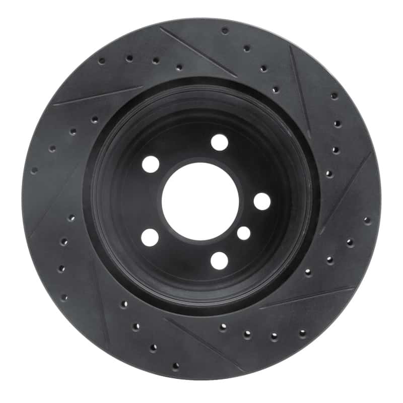 R1 Concepts — R1 07-19 BMW X5 Rear Left Drilled & Slotted Black Brake Rotor
R1 Brake Rotor Drill - view 5