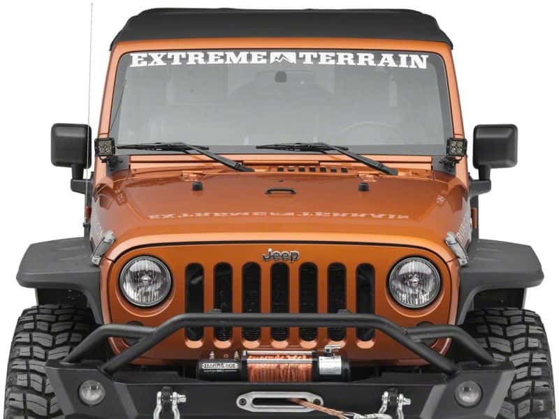 Raxiom — Raxiom 07-18 Jeep Wrangler JK Axial Series Windshield Pillar Mounted Light Brackets
Mount - view 8