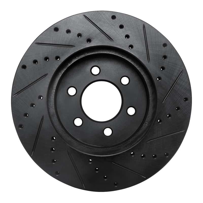 R1 Concepts — R1 03-03 Dodge Durango Front Left Drilled & Slotted Black Brake Rotor
R1 Brake Rotor Drill - view 5
