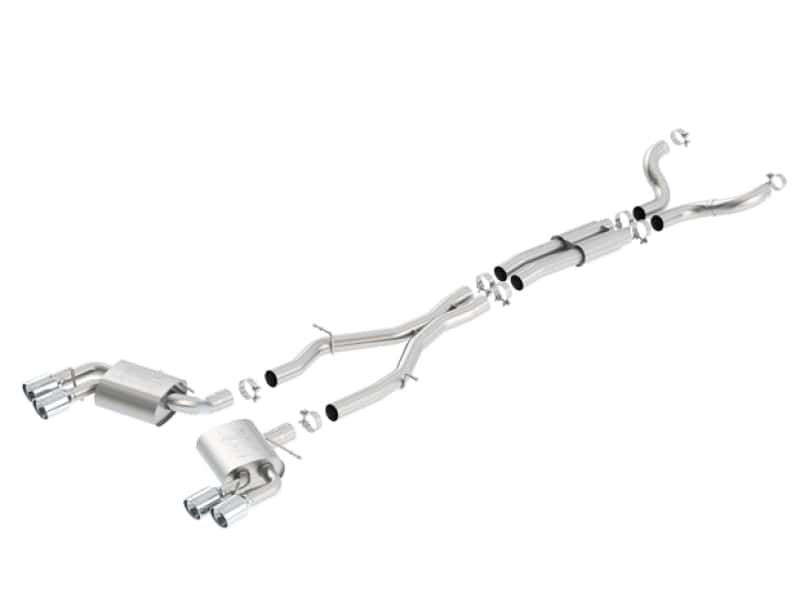 Borla — Borla Chevy 16-17 Camaro 6.2L ATAK Catback w/ Dual Tips (NPP) Dual Split Rear Exit
Cat-Back System - view 1