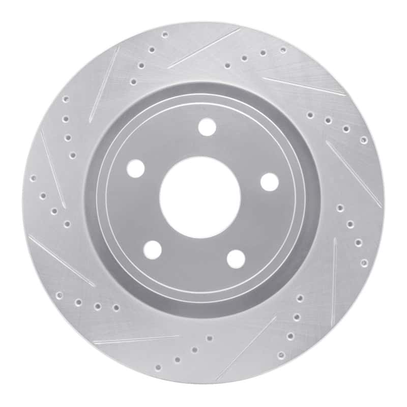 R1 Concepts — R1 04-06 Dodge Ram 1500 Pickup Front Left Drilled & Slotted Silver Brake Rotor
R1 Brake Rotor Drill - view 1